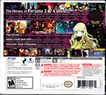 Nintendo 3DS Persona Q Shadow of the Labyrinth Back CoverThumbnail